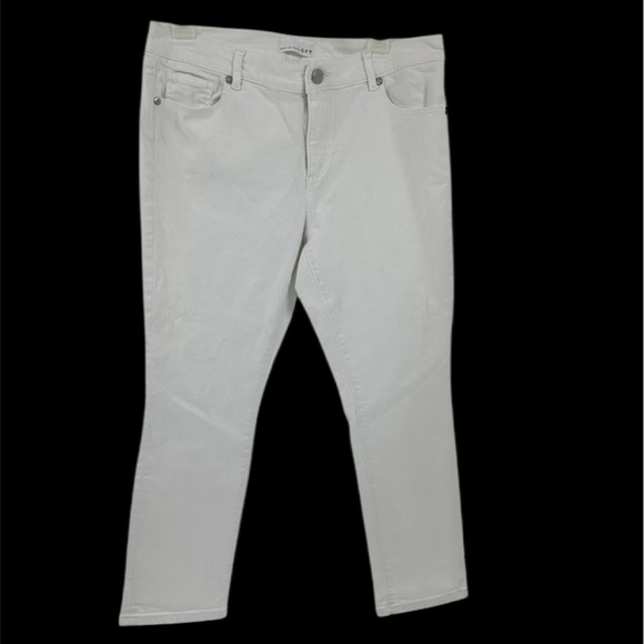 LOFT Denim - Loft Modern High Waist Skinny Ankle Jeans Womens 30/10 White Stretch Summer NWOT